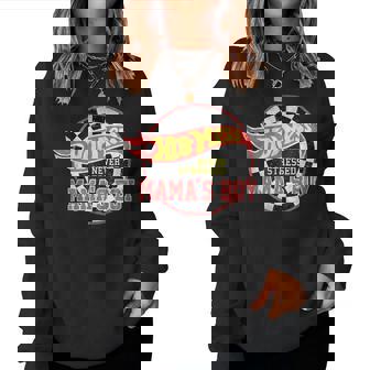 Hot Mess Never Stressed Mama's Boy Mommy Happy Mother's Day Women Sweatshirt | Seseable CA