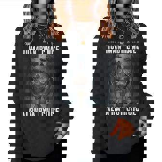 Human By Chance Alpha By Choice Alpha Wolf Meme Women Women Sweatshirt | Seseable UK