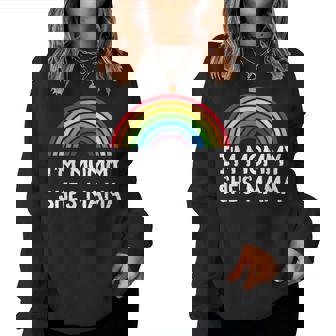 I'm Mama She's Mommy Lesbian Mom Gay Pride Lgbt Mother Women Sweatshirt | Mazezy
