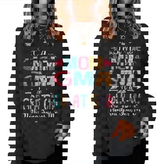 I'm A Mom Gma And Great Gma Mother's Day 2025 Women Sweatshirt | Seseable CA