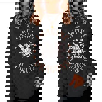 Imagine Magical And Mythical Fantasy Dragons For Boys Girls Sweat-shirt pour femme - Cadeauxyz