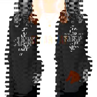 It's Staar Day Y'all Test Day Testing Leopard Teacher School Women Sweatshirt - Seseable