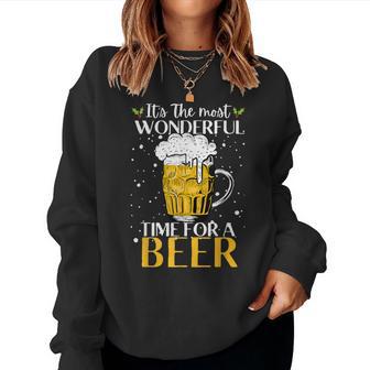 It's The Most Wonderful Time For A Beer Beer Lovers Sweatshirt Frauen - Geschenkecke