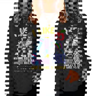 J'aime Les Livres Et Peut-Être 3 Personnes Amoureux Des Sweat-shirt pour femme - Cadeauxyz