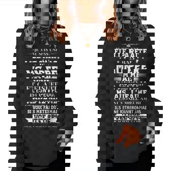 Je Ne Suis Pas Une Fille Parfaite Père Papa Cadeau Sweat-shirt pour femme - Cadeauxyz