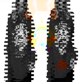 Je Ne T'entends Pas Je Joue Panda Gaming Gamer Boys Sweat-shirt pour femme - Cadeauxyz