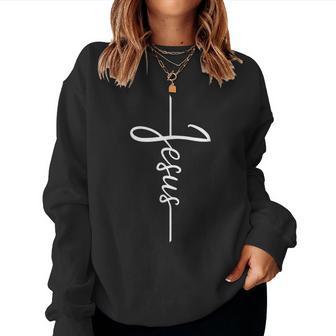 Jesus Christ Bible Cross Christian Sweatshirt Frauen - Geschenkecke