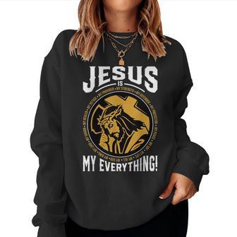 Jesus Is My All Christian God Sweatshirt Frauen - Geschenkecke