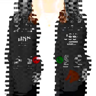 Jesus Llamando Sudadera Mujer - Regaloses