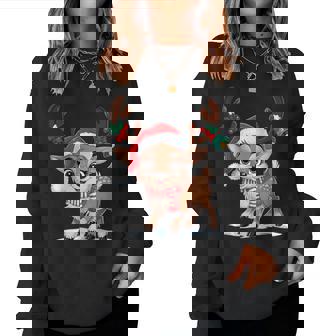 Joyeux Noël Renne Cerf Drôle Noël S Hommes Enfants Sweat-shirt pour femme - Cadeauxyz