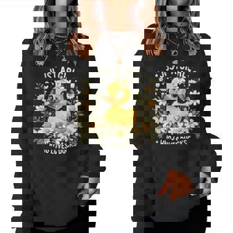 Just A Girl Who Loves Ducks Girl Cute Duck Women Sweatshirt - Monsterry