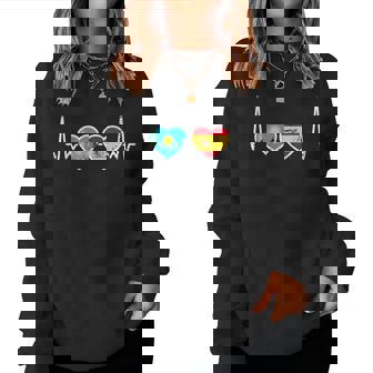 Kazajo Qazaqstan Orgullo Kazajstán Regalosintage Latido Bandera Español Kazajo Niños Hombre S Manga De Doble Puntada Negro Talla S Sudadera Mujer - Regaloses