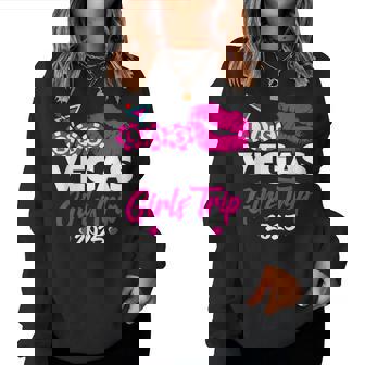 Las Vegas Girls Trip 2025 Vegas Themed Women's Black Small Short Sleeve Classic Fit Adult Female Party Wedding Bachelorette Party Women Sweatshirt - Seseable