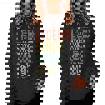 Legend 1990 35Th Birthday For 35 Year Old Women Sweatshirt | Mazezy
