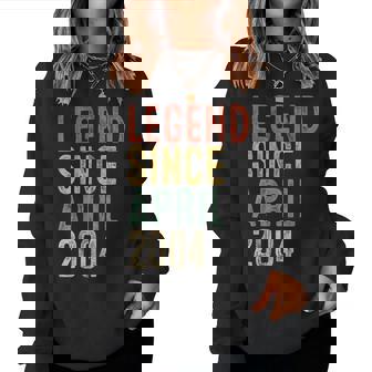 Legend 2004 21St Birthday For 21 Year Old Women Sweatshirt | Mazezy