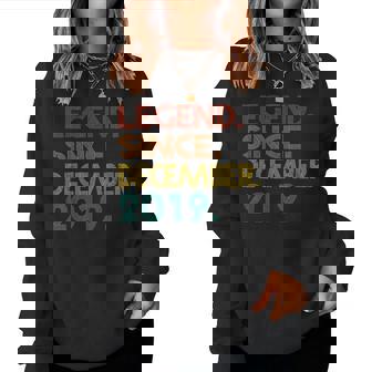 Legend Since December 2019 Birthday 2019 Vintage Women Sweatshirt | Mazezy