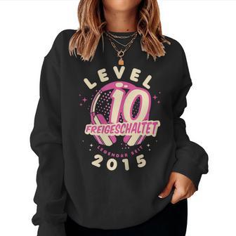 Level 10 Years Girl's Birthday Gamer Girl Gamer 2015 Sweatshirt Frauen - Geschenkecke