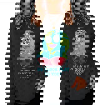 Do I Look Flat To You Flat Earth Day Meme Hombres Es Sin Mangas Sudadera Mujer - Regaloses