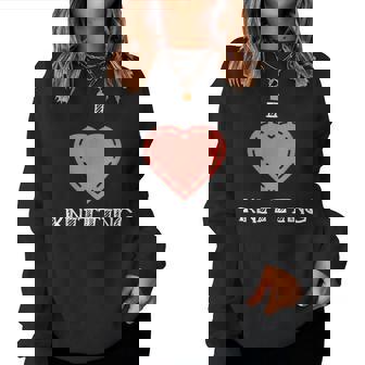 Love To Knit Ns Girls Love Knitting Sudadera Mujer - Regaloses