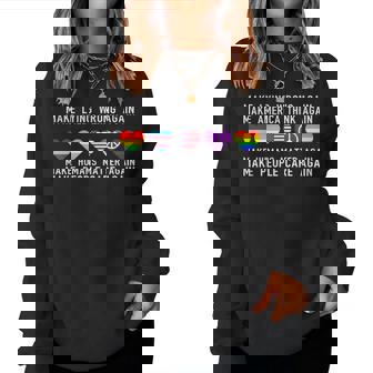 Make Lying Wrong Again Human Rights Sarcastic Statement Women Sweatshirt | Mazezy