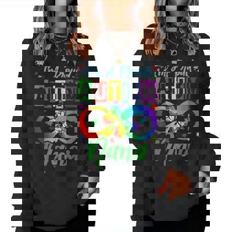 I M A Proud Autism Nana Butterflies Autism Awareness Women Sweatshirt - Monsterry
