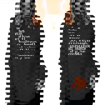Made With The Love Strength And Resilience Of My Mom Women Sweatshirt | Mazezy
