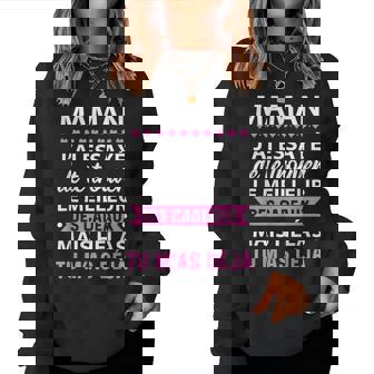 Maman J'ai Essayé De Te Trouver Citation Cadeau Drôle Maman Sweat-shirt pour femme - Cadeauxyz