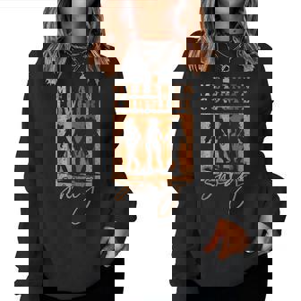 Melanin Cowgirl Swag Black History Month Girls African Women Sweatshirt - Seseable