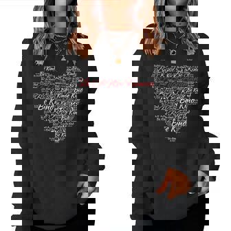 Message D'amour Positif Be A Nice Human Be Kind Sweat-shirt pour femme - Cadeauxyz