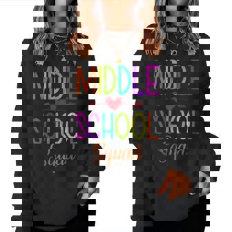 Middle School Squad Pour Enseignant Étudiant Rentrée Scolaire Sweat-shirt pour femme - Cadeauxyz