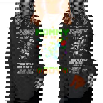 Mom Of The Birthday Boy Party Video Gamer Pixel Number Women Sweatshirt | Mazezy