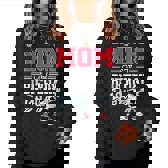 Mom Of The Birthday Boy Soccer Party Family Mommy Women Sweatshirt - Monsterry