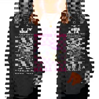 In My Monster Truck Mama Era Monster Truck Are My Jam Women Sweatshirt - Seseable