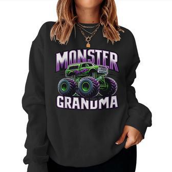 Monster Truck Race Racer Driver Grandma Mother's Day Women Sweatshirt - Thegiftio UK