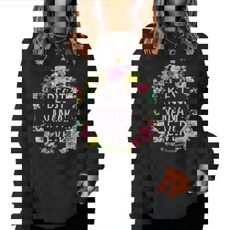 Floral Best Nanay Ever Filipino Mom Women Sweatshirt | Mazezy