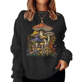 Mushroom Motif For Mushroom Lovers Mushroom Lovers Mushroom Colle Sweatshirt Frauen - Geschenkecke