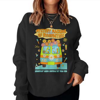 Mystery Machine Of Diagnostics Lab Tech Lab Week 2025 Women Sweatshirt - Thegiftio UK
