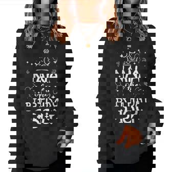Nana Of The Birthday Boy Cool Matching Family B-Day Women Sweatshirt | Seseable UK