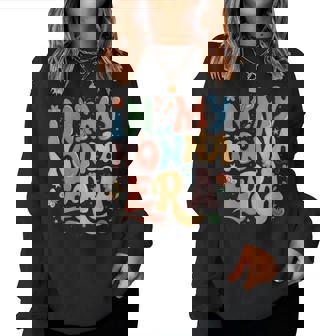 In My Nonna Era Retro Groovy Nonna Butterfly Women Sweatshirt | Seseable CA