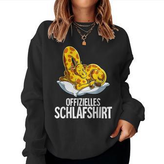 Official Giraffe Sleep Sweatshirt Frauen - Geschenkecke