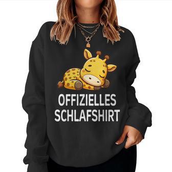 Official Sleep Giraffe Pyjama Sweatshirt Frauen - Geschenkecke