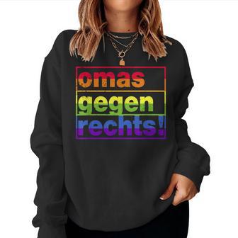 Omas Gegen Rechts I Anti Rassisum I Für Tolleranz Sweatshirt Frauen - Geschenkecke