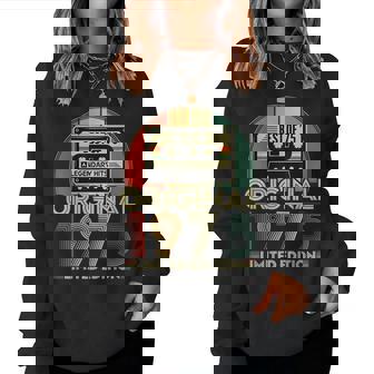 Original 1975Intage Anniversaire 50 Ans Pour Hommes S Sweat-shirt pour femme - Cadeauxyz