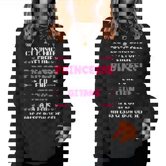 Origine Super Gitan Humour Fille Princesse Gitane Sweat-shirt pour femme - Cadeauxyz