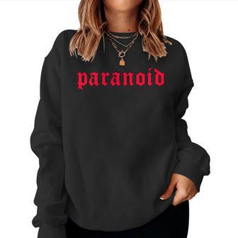 Paranoid Aesthetic Soft Grunge Goth Eboy Egirl Sweatshirt Frauen - Geschenkecke