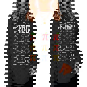 Pi Menu Pi 314 Math Teacher Pie Menu Mathematics Women Sweatshirt - Monsterry