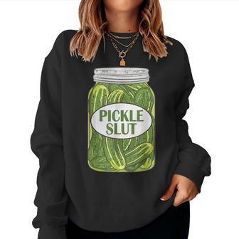 Pickle A Girl Who Loves Pickles Canning Food Quote Sweatshirt Frauen - Geschenkecke