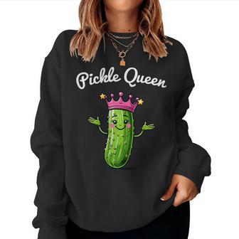 Pickle Queen Cucumber Lovers Cucumber Sweatshirt Frauen - Geschenkecke