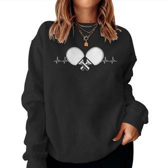 Ping Pong Rythme Cardiaque Coeur Sport Homme Cadeau Sweat-shirt pour femme - Cadeauxyz