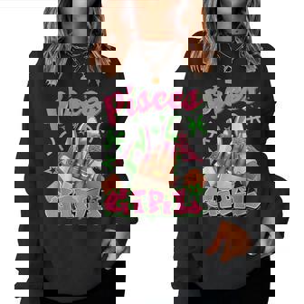 Pisces Girl Birthday Queen Sneakers Astrology Zodiac Women Sweatshirt - Thegiftio UK
